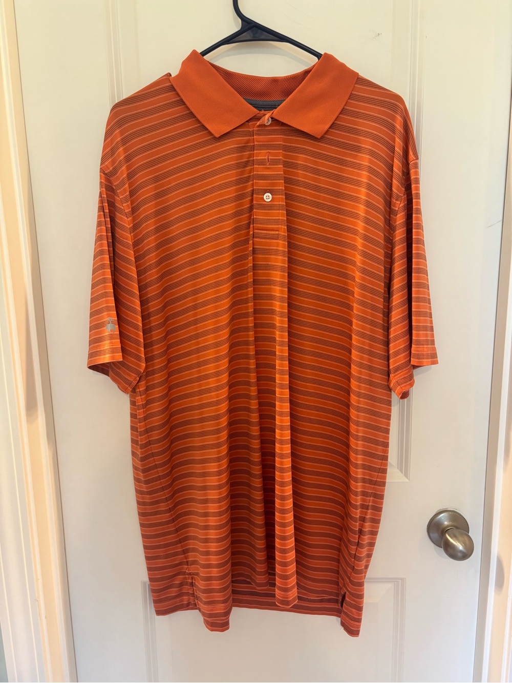 Brooks Brothers Orange Striped Polo